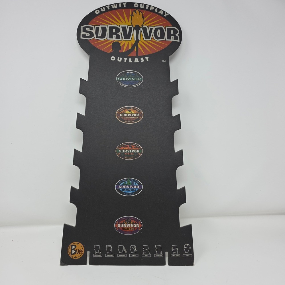 Buff Survivor TV Show Collector Display Board Unisex OS Black Season 1-5 Vintage